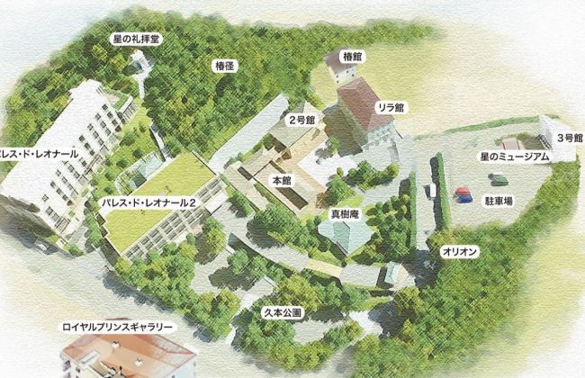 フィオーレの森内の地図を参考にして川崎や横浜からも大変便利の溝の口駅から徒歩７分のフットケアサロン心逢へ